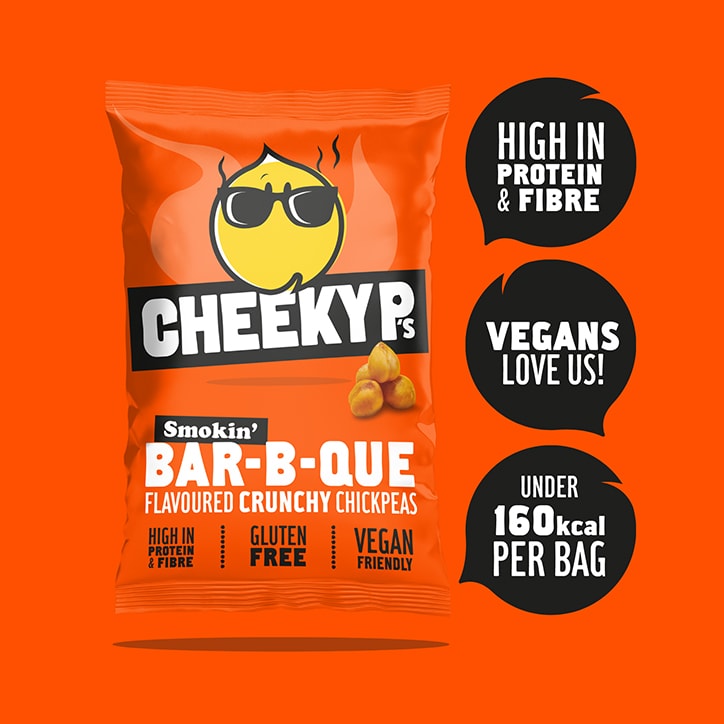 Cheeky P's Smokin' BBQ Crunchy Chickpeas 40g Crisps & Chips Holland&Barrett   