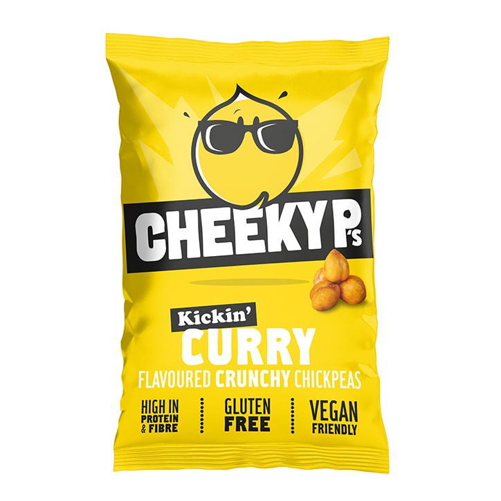 Cheeky P's Kickin' Curry Flavoured Crunchy Chickpeas 40g Crisps & Chips Holland&Barrett   