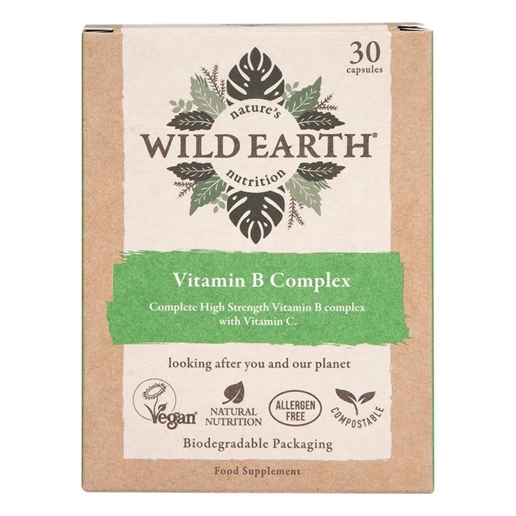 Wild Earth Vegan Vitamin B Complex 30 Capsules