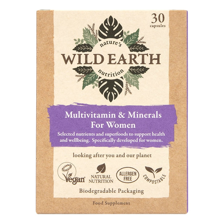 Wild Earth Multivitamin & Minerals For Women 30 Capsules Vitamins & Supplements Shop All Holland&Barrett   