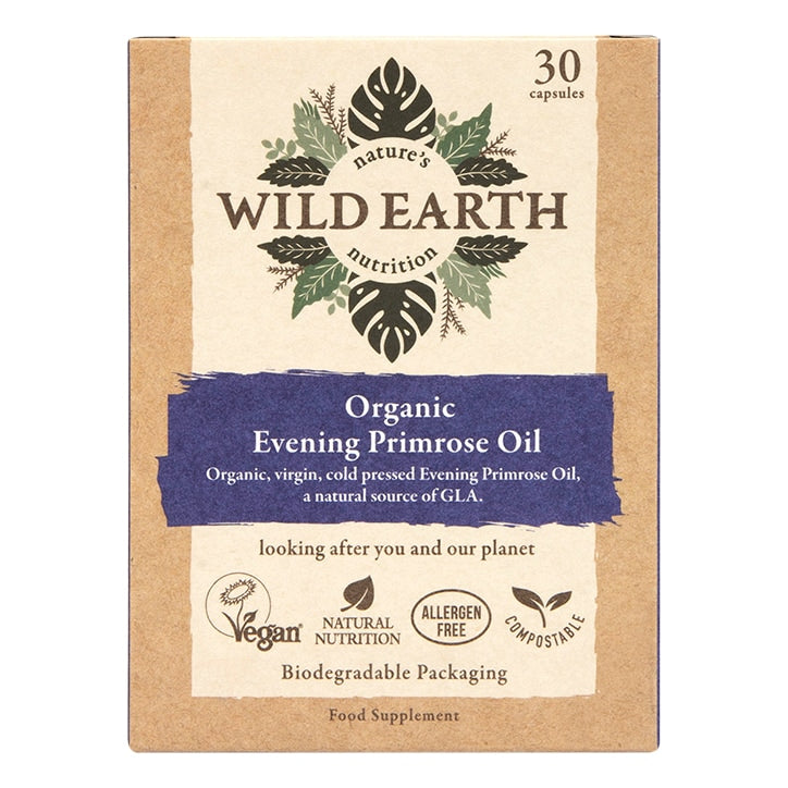 Wild Earth Organic Evening Primrose Oil 30 Capsules