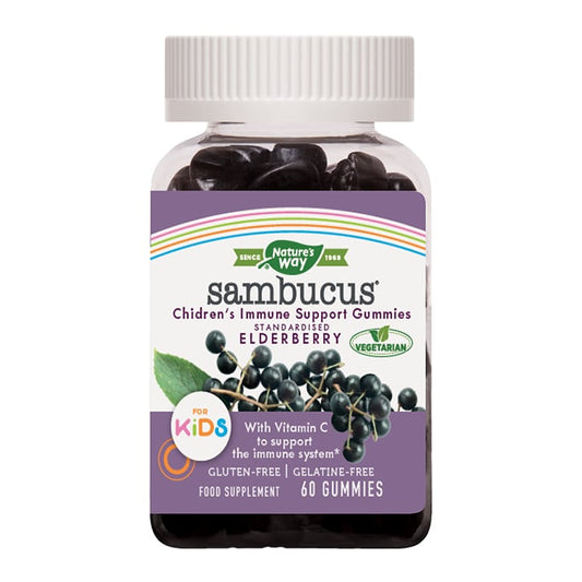 Nature's Way Sambucus Immune Support Kids 60 Berry Flavour Gummies Immune Support Supplements Holland&Barrett   
