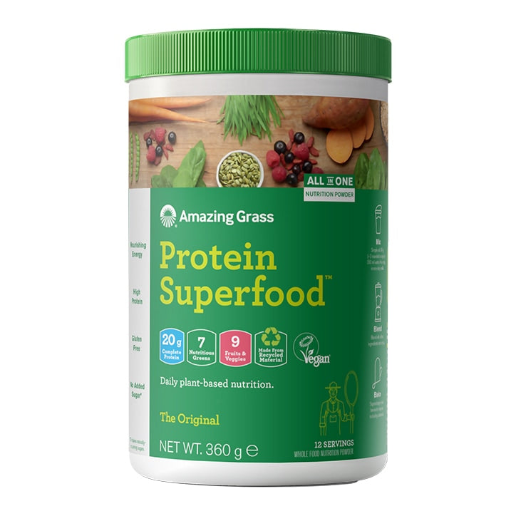 Amazing Grass Protein Superfood Original 360g Vegan Protein Holland&Barrett   