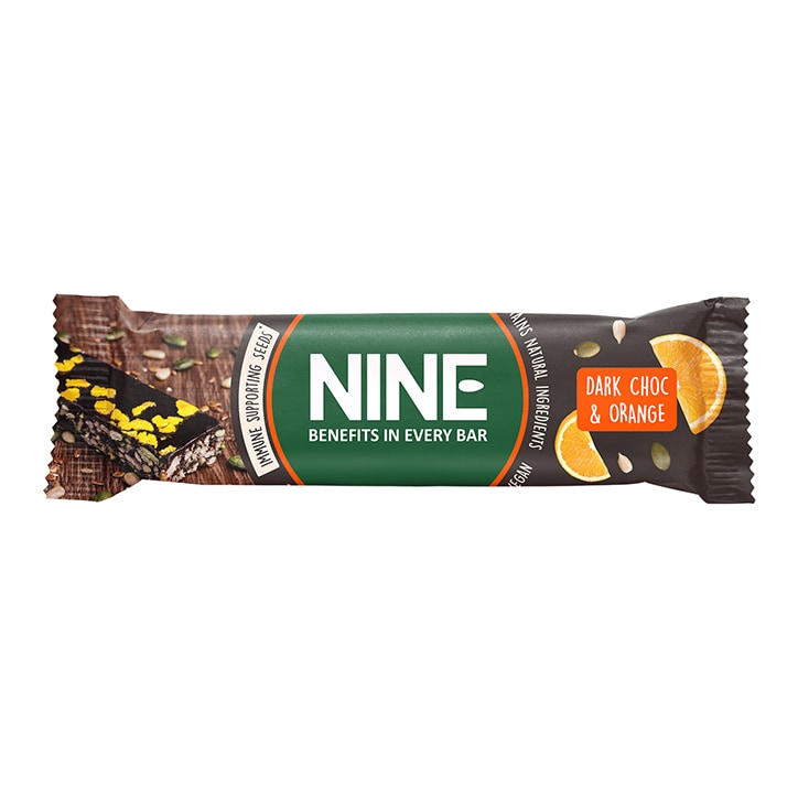 NINE Dark Chocolate & Orange Bar 40g GOODS Holland&Barrett   