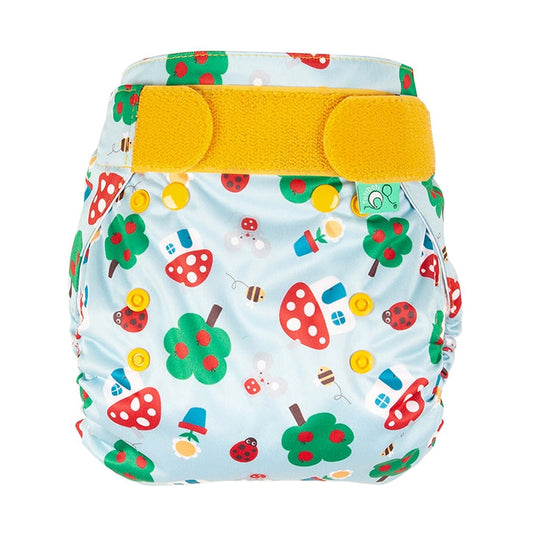 TotsBots Easyfit Star All in One Reusable Nappy - Mushroom Town Natural Nappies & Clothing Holland&Barrett   