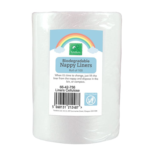 TotsBots Biodegradable Nappy Liners - Roll of 100 Natural Nappies & Clothing Holland&Barrett   