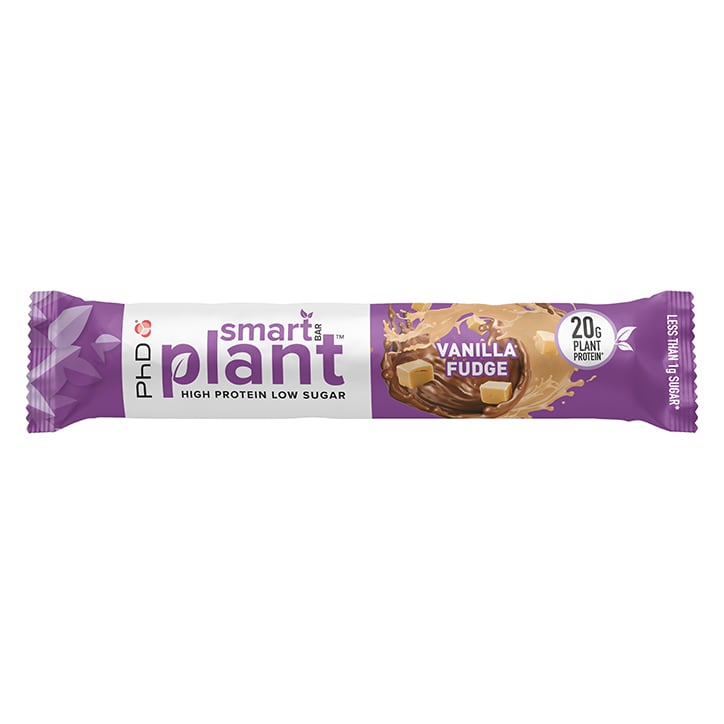 PhD Smart Bar Plant Vanilla Fudge 64g GOODS Holland&Barrett   