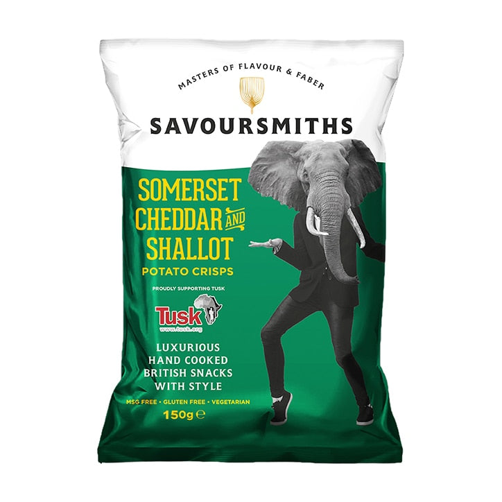 Savoursmiths Somerset Cheddar & Shallot Luxury English Potato Crisps 150g GOODS Holland&Barrett   