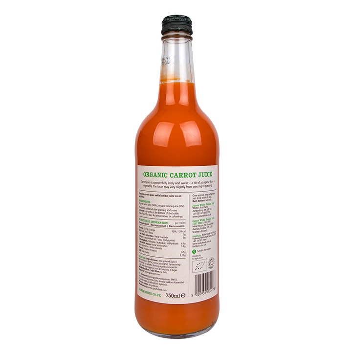 James White Drinks Organic Carrot Juice 750ml GOODS Holland&Barrett   