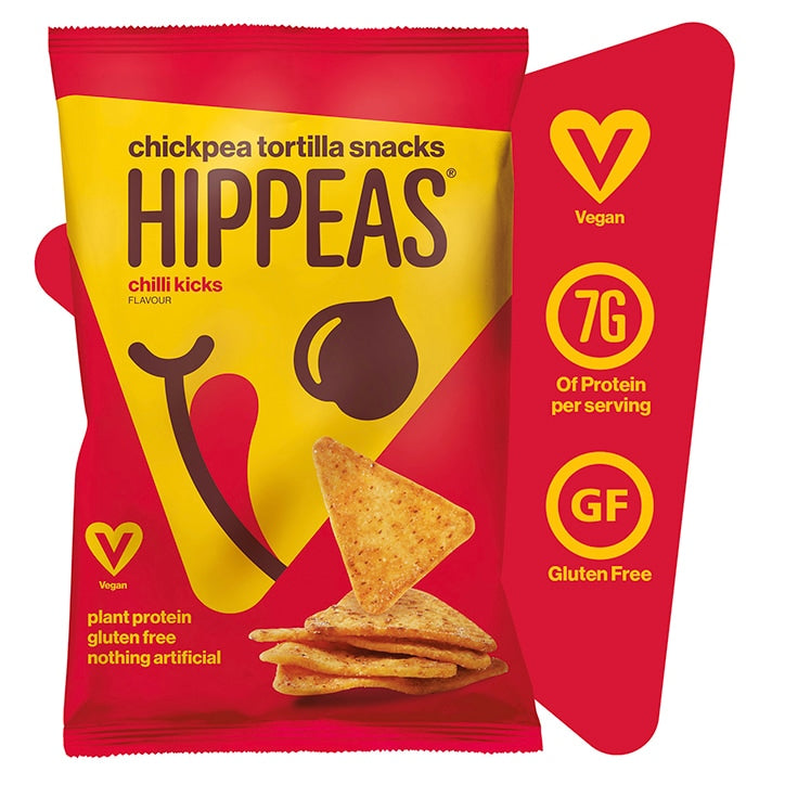 Hippeas Chilli Kicks Chickpea Tortilla Snacks 130g GOODS Holland&Barrett   