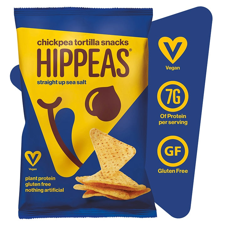 Hippeas Straight Up Sea Salt Chickpea Tortilla Snacks 130g GOODS Holland&Barrett   