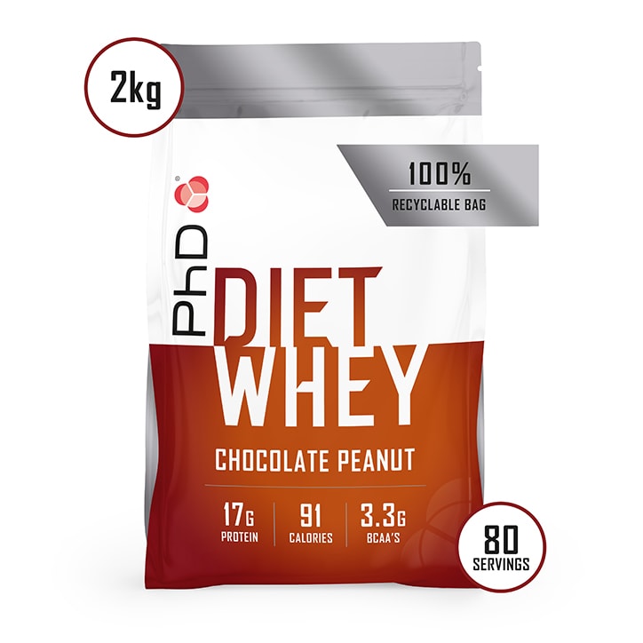 PhD Diet Whey Powder Chocolate Peanut 2000g GOODS Holland&Barrett   