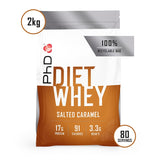 PhD Nutrition Diet Whey Protein Powder Salted Caramel 2000g GOODS Holland&Barrett   