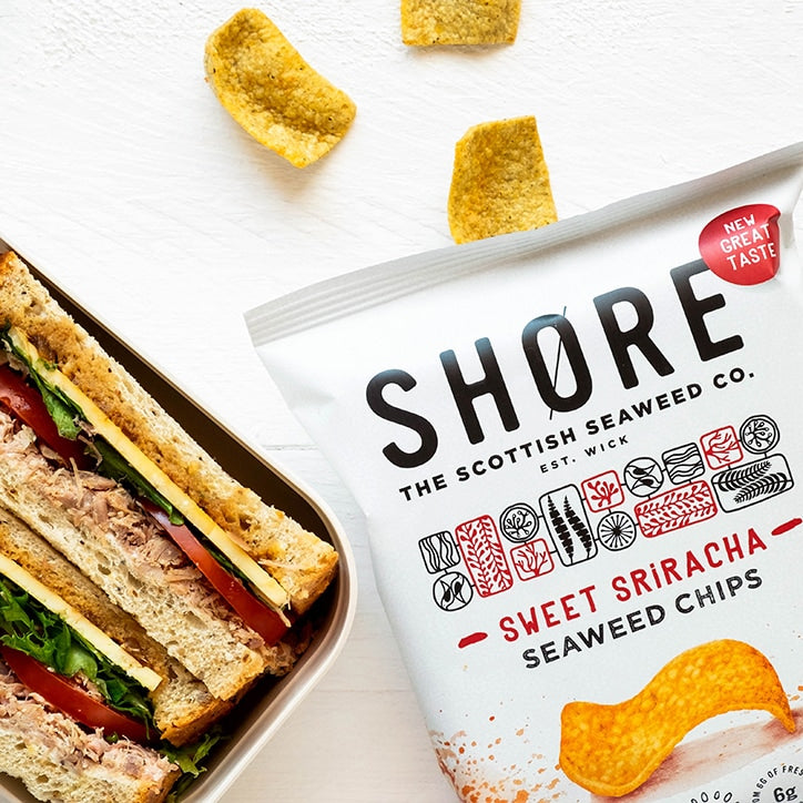 Shore Seaweed Sweet Sriracha Chilli Seaweed Chips 80g