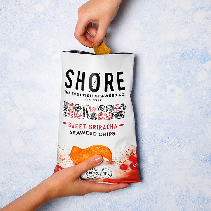 Shore Seaweed Sweet Sriracha Chilli Seaweed Chips 80g GOODS Holland&Barrett   