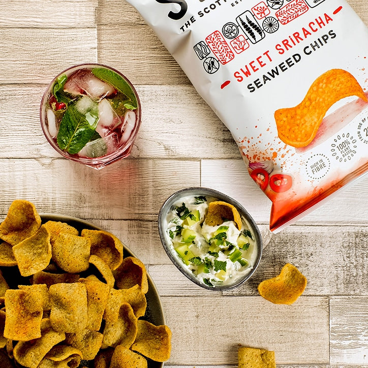 Shore Seaweed Sweet Sriracha Chilli Seaweed Chips 80g GOODS Holland&Barrett   