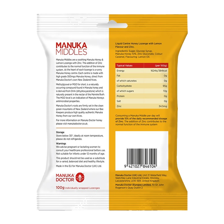 Manuka Doctor Manuka Middles 100g Sweets & Mints Holland&Barrett   