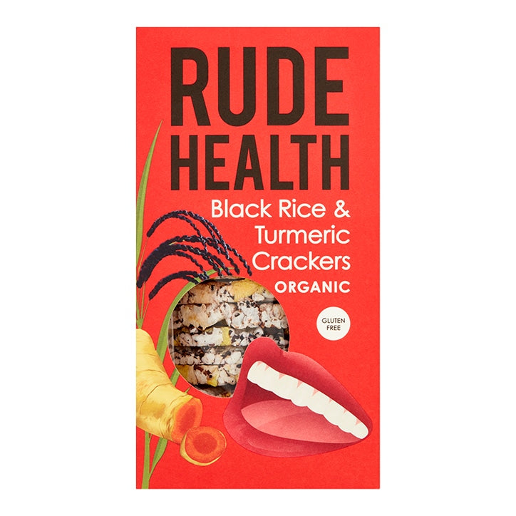 Rude Health Black Rice & Turmeric Cracker 100g Crackers & Crispbreads Holland&Barrett   