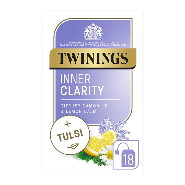 Twinings Adaptogens Inner Clarity with Lemon, Chamomile & Tulsi 18 Tea Bags Teas Holland&Barrett   