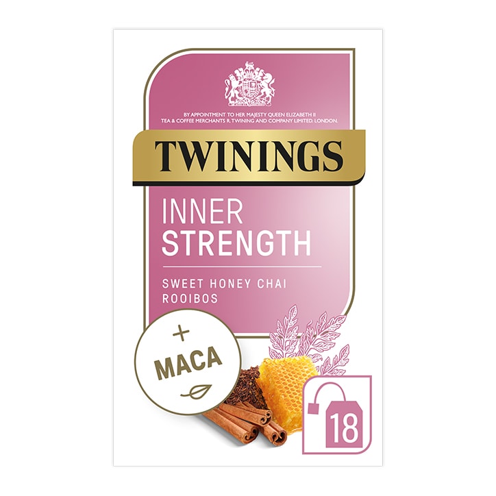 Twinings Adaptogens Inner Strength with Honey, Rooibos & Maca Root 18 Tea Bags Teas Holland&Barrett   