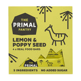 The Primal Pantry Lemon & Poppyseed Brownie Bar 4 x 30g Cakes Holland&Barrett   