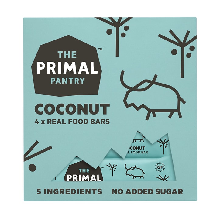 The Primal Pantry Coconut Brownie Bar 4 x 30g Snack Bars Holland&Barrett   