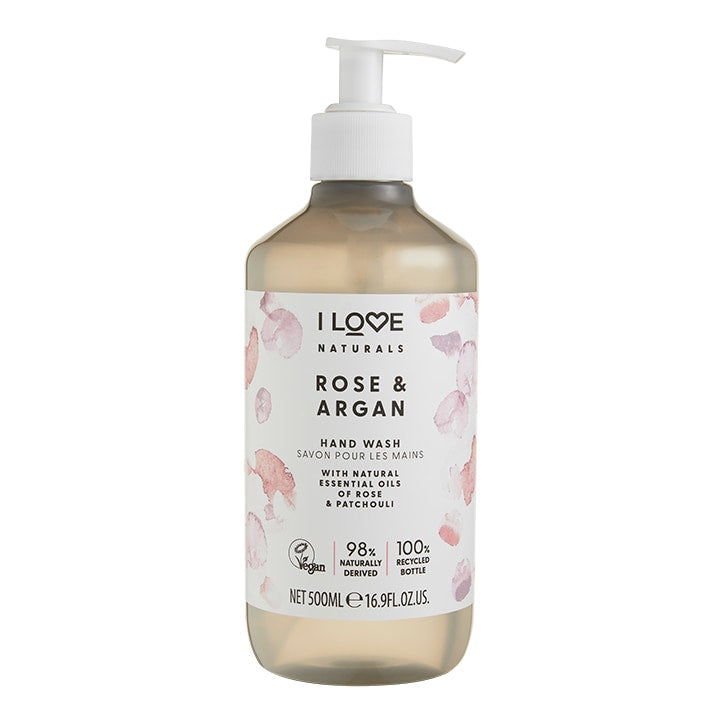 I Love Naturals Rose & Argan Hand Wash 500ml GOODS Holland&Barrett   