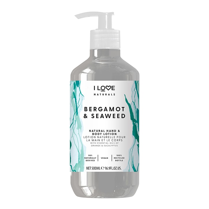 I Love Naturals Bergamot & Seaweed Hand & Body Lotion 500ml GOODS Holland&Barrett   