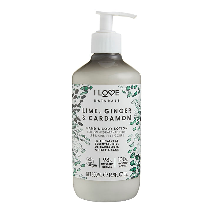 I Love Naturals Lime, Ginger & Cardamon Hand & Body Lotion 500ml GOODS Holland&Barrett   