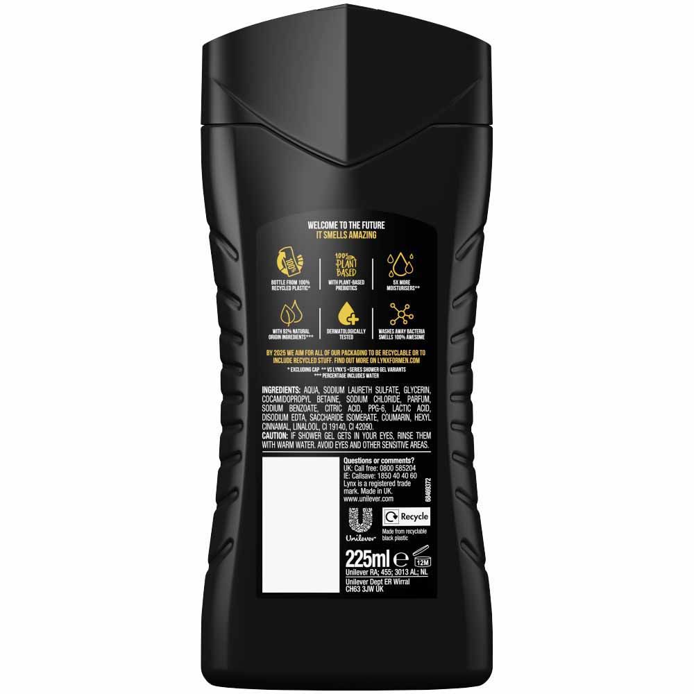 Lynx Africa Shower Gel 225ml Men's Shower Gel and Body Wash Boots   