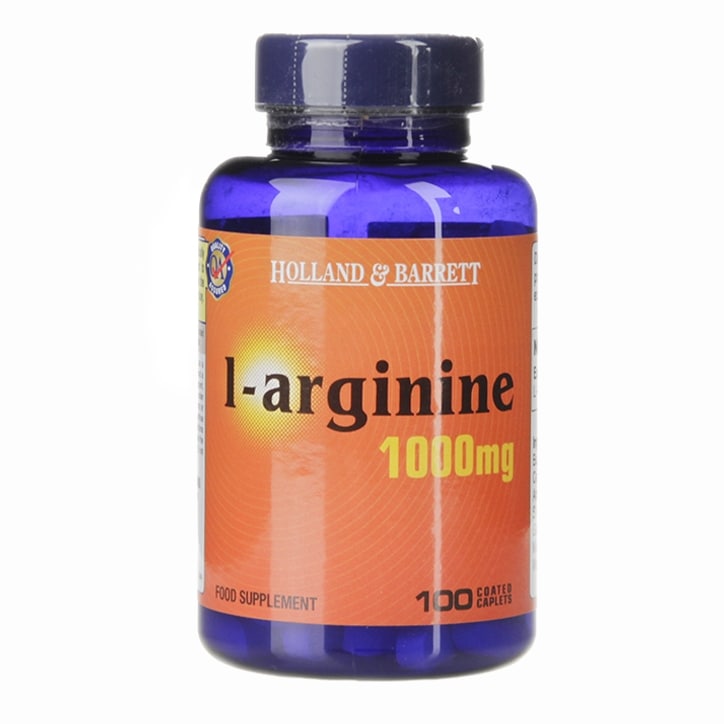 Holland & Barrett L-Arginine Coated 100 Caplets 1000mg