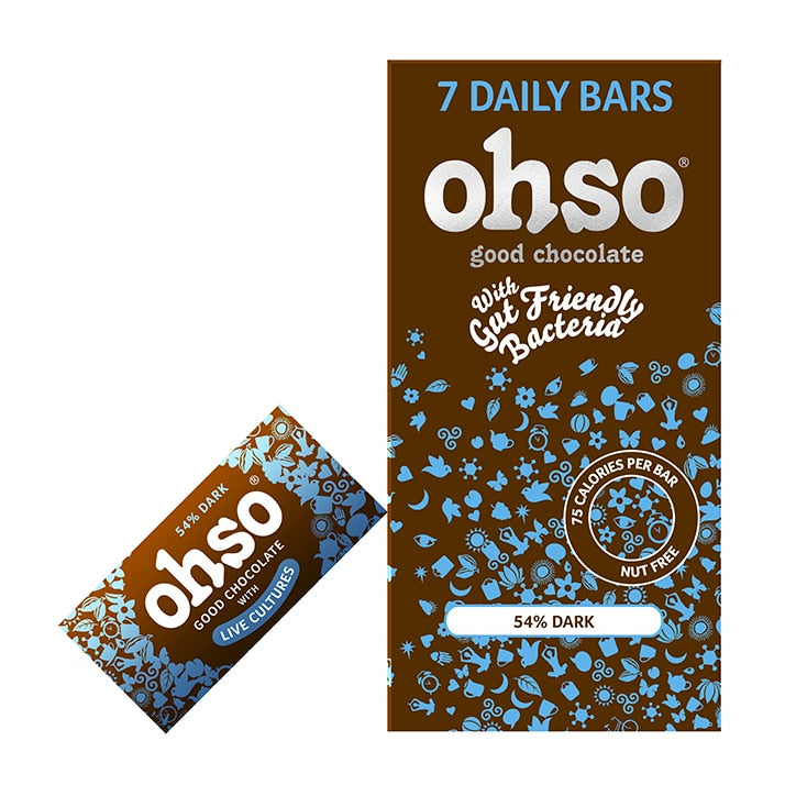 Ohso 54% Dark Chocolate Bar 7 x 13.5g GOODS Holland&Barrett   