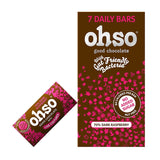 Ohso 70% Dark Chocolate Raspberry Bar No Added Sugar 7 x 13.5g Chocolate Holland&Barrett   