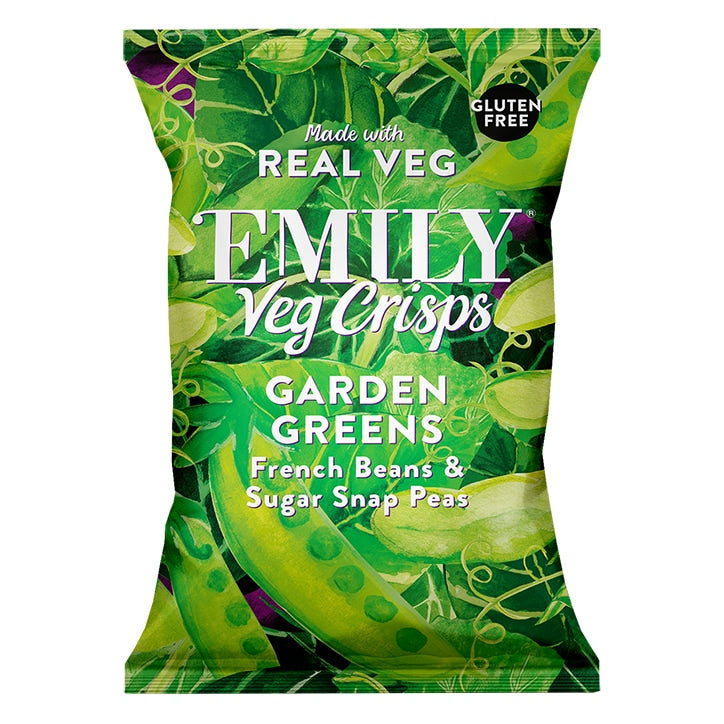 Emily Veg Crisps Garden Green 80g Vegan Food Holland&Barrett   