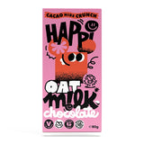 Happi Cacao Nibs Crunch Oat M!lk Chocolate Bar 80g Chocolate Holland&Barrett   