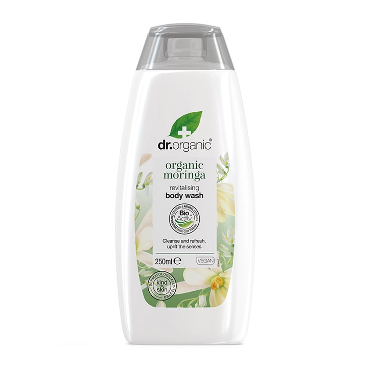 Dr Organic Moringa Body Wash 250ml Natural Shower Gel & Body Wash Holland&Barrett   