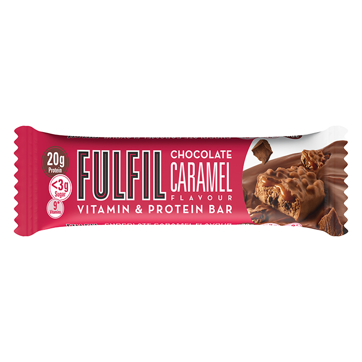 Fulfil Chocolate Caramel Protein Bar 55g Protein Bars Holland&Barrett   