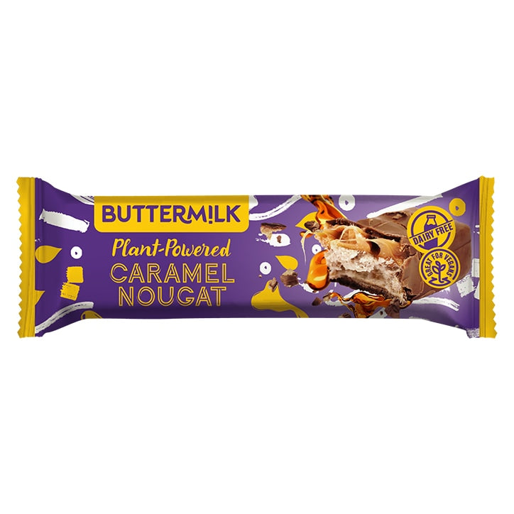 Buttermilk Plant Powered Caramel Nougat Bar 50g