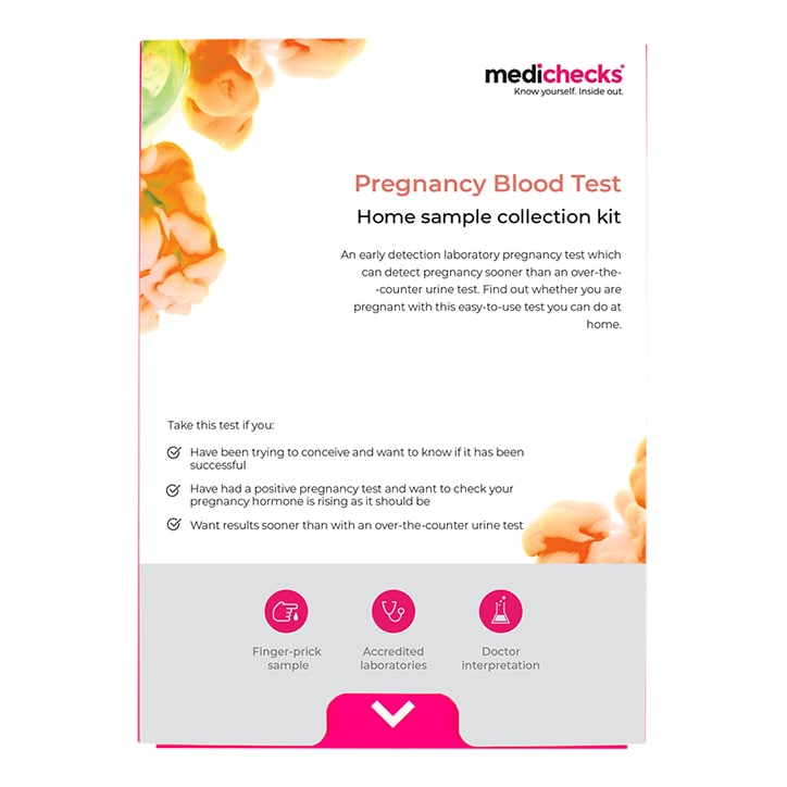 Medichecks Pregnancy Blood Test Diagnostic Kits Holland&Barrett   