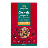 Holland & Barrett Made for You Cranberry & Dark Chocolate Immunity Granola 350g GOODS Holland&Barrett   