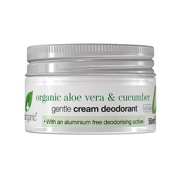 Dr Organic Cream Deodorant Aloe and Cucumber 50ml GOODS Holland&Barrett   