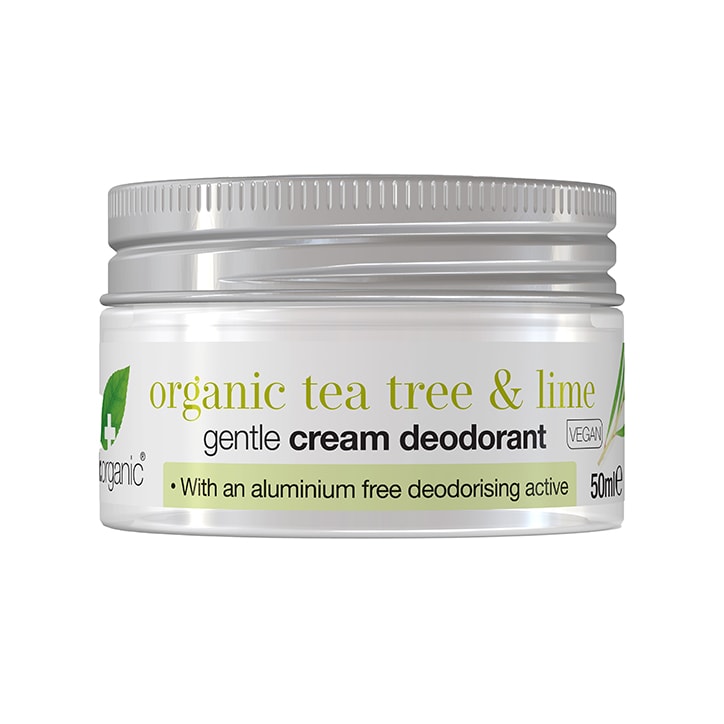 Dr Organic Tea Tree and Lime Cream Deodorant 50ml GOODS Holland&Barrett   