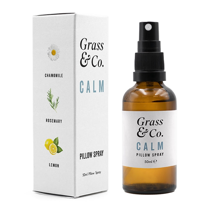 Grass & Co CALM Pillow Spray with Chamomile, Rosemary & Lemon 50ml