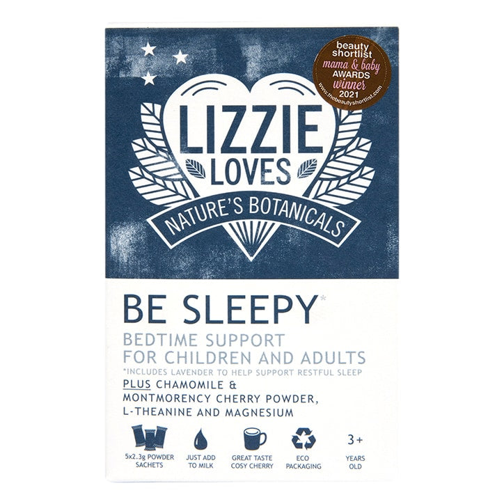 Lizzie Loves Nature’s Botanicals BE SLEEPY Cosy Caramel Flavour 5 Sachets GOODS Holland&Barrett   