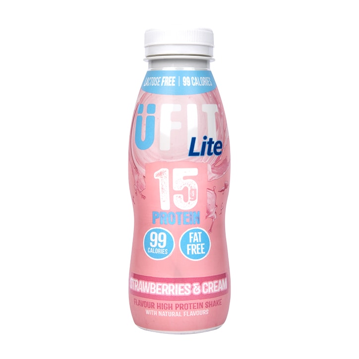 UFIT 15g Strawberries & Cream LITE 310ml GOODS Holland&Barrett   