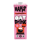 Happi Strawberry Flavoured Oat Drink 1L Oat, Rice & Hemp Drinks Holland&Barrett   