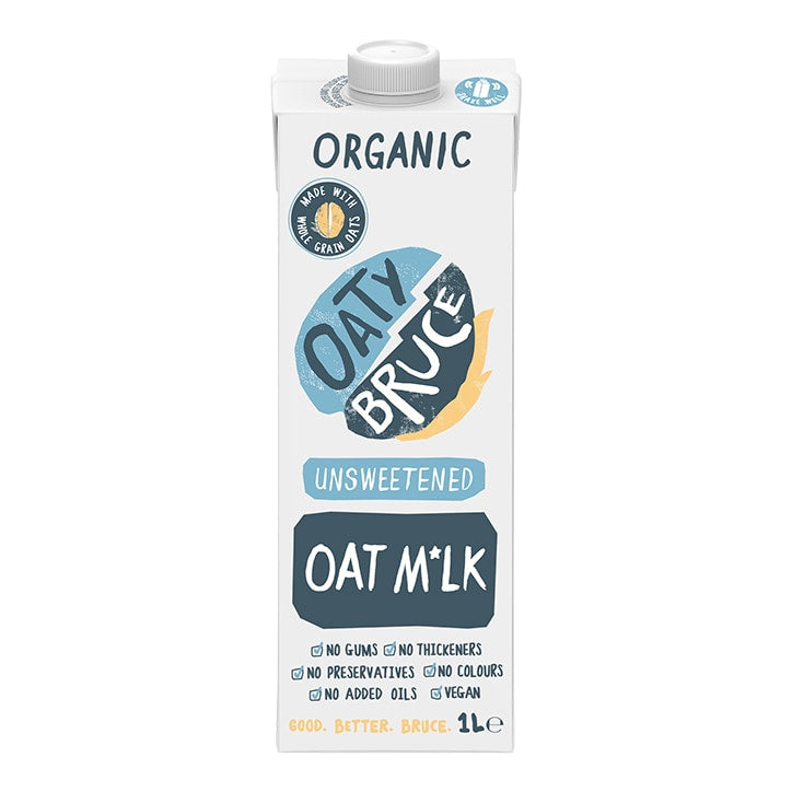 Oaty Bruce Unsweetened Organic Oat M*lk 1L Oat, Rice & Hemp Drinks Holland&Barrett   