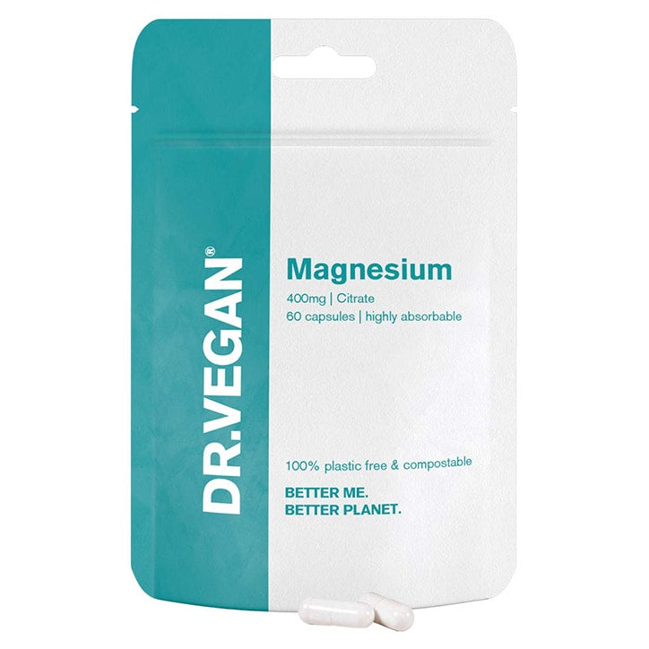 DR.VEGAN Magnesium 400mg 60 Capsules GOODS Holland&Barrett   