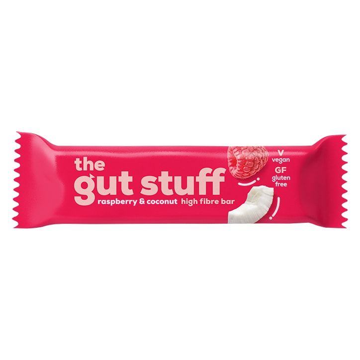 The Gut Stuff Good Fibrations Raspberry & Coconut Snack Bar 35g GOODS Holland&Barrett   