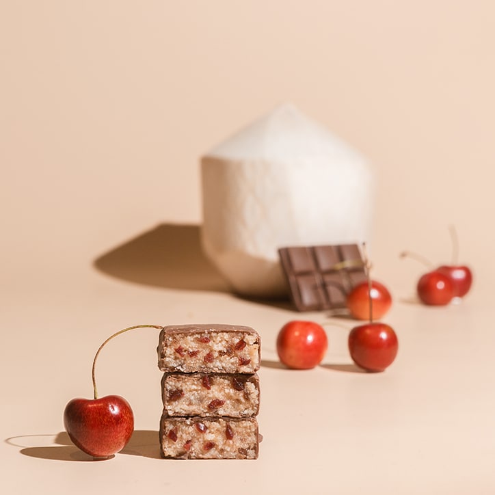 Krumbled Foods Beauty Bites Chocolate Cherry Coconut Flavour 1 x 32g Collagen & Silica Supplements Holland&Barrett   